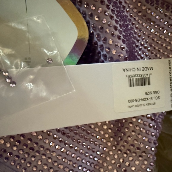 Stoney clover lane sparkle Weekender Bag - Travel Duffel purple nwt $495 - Picture 3 of 8